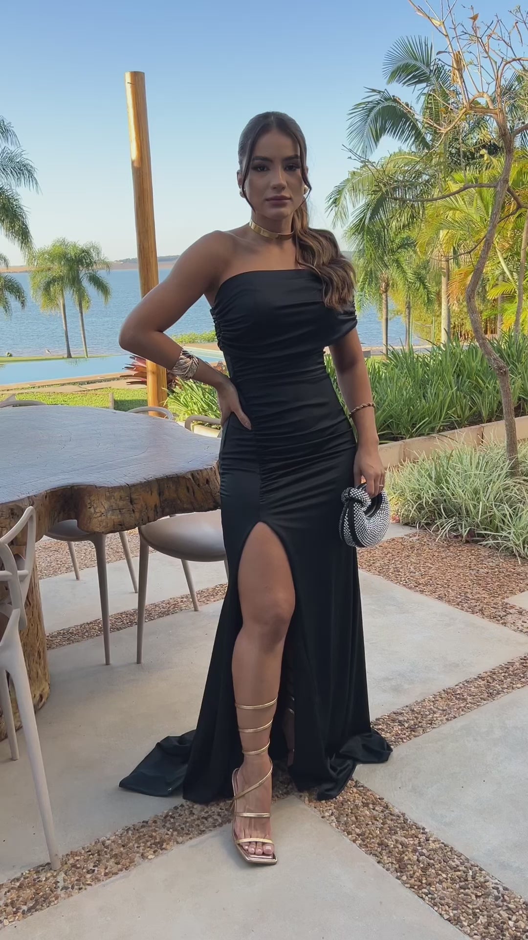 VESTIDO DE FESTA MODELO ROSALIA